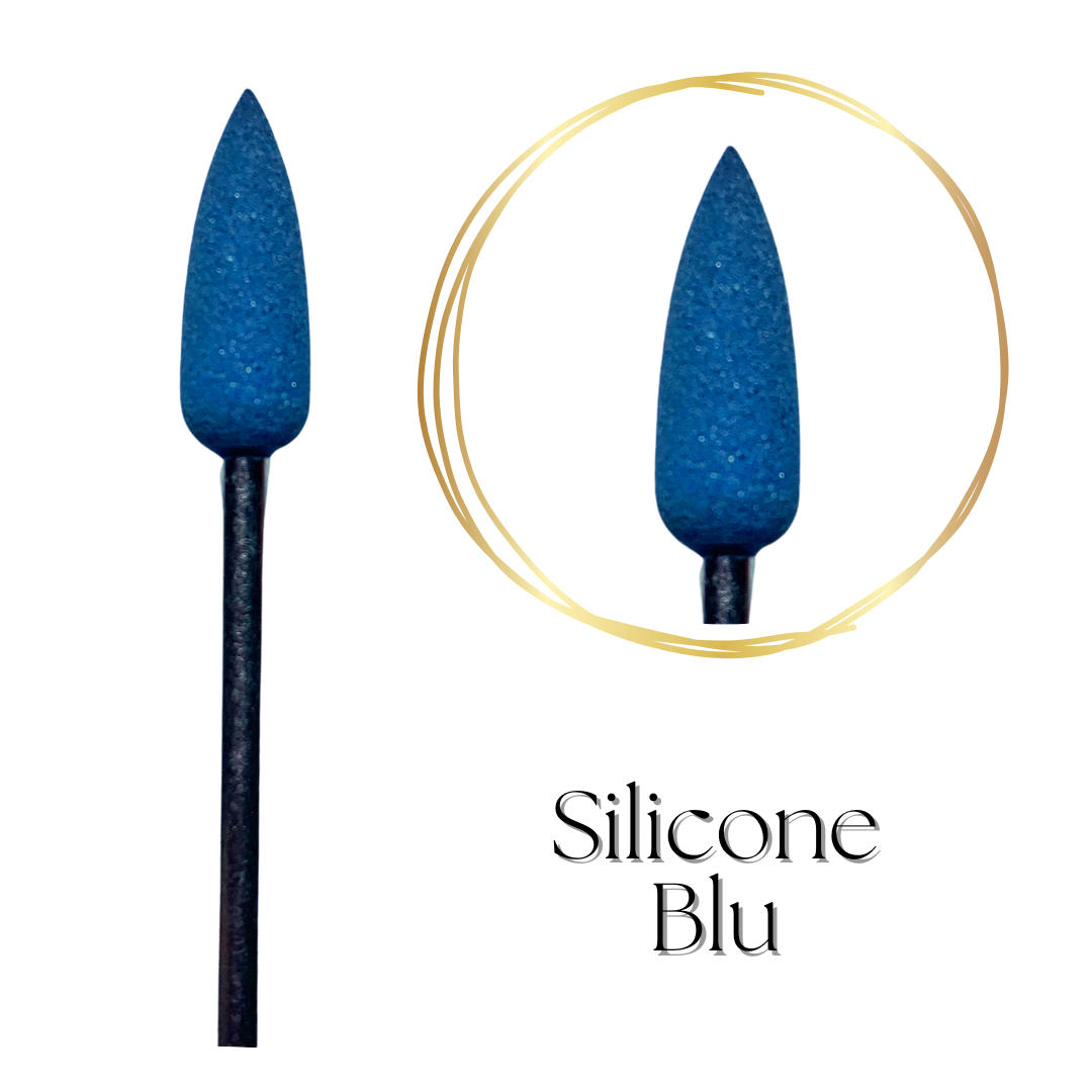 Punta fresa Silicone blu