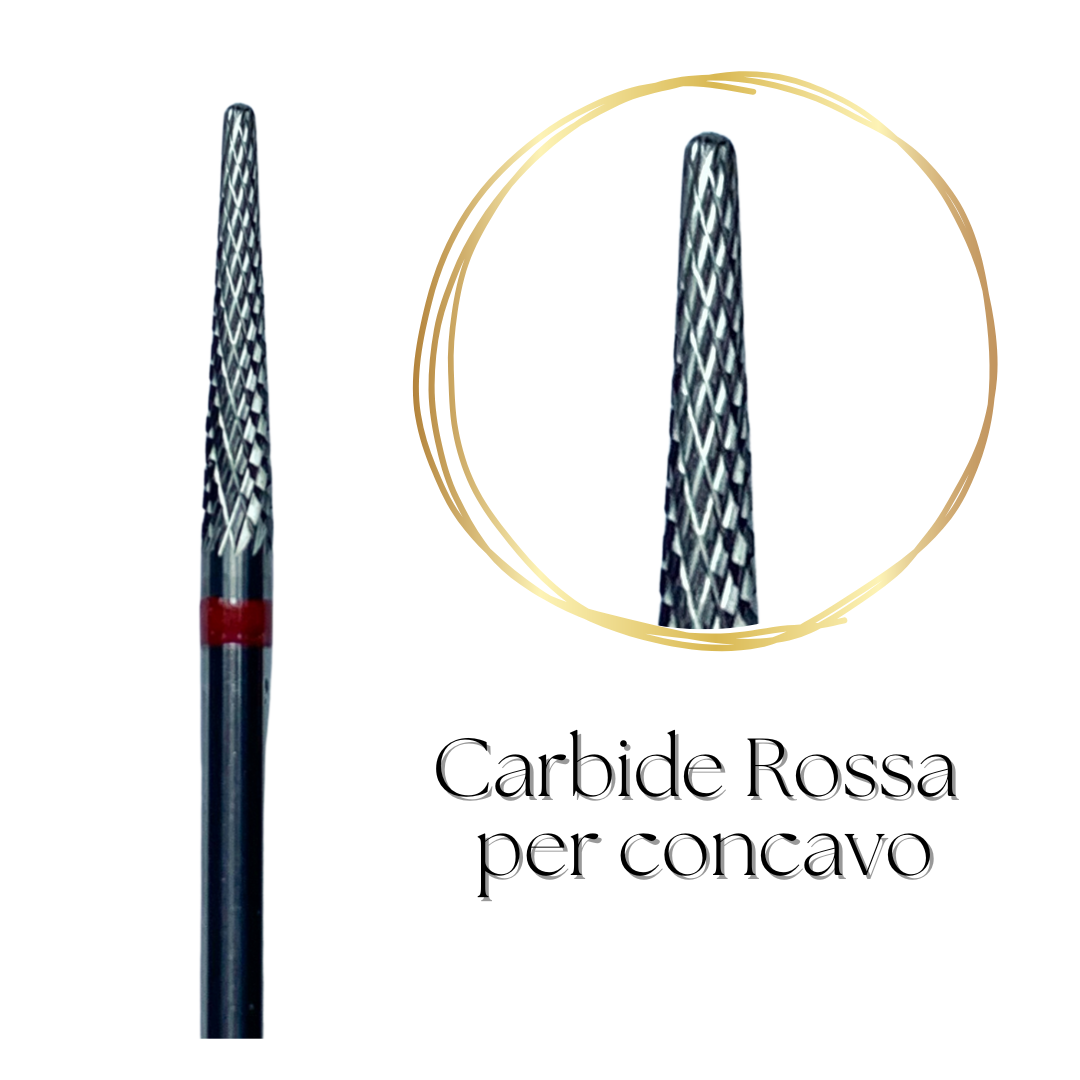 Punta fresa Carbide Rossa Ago
