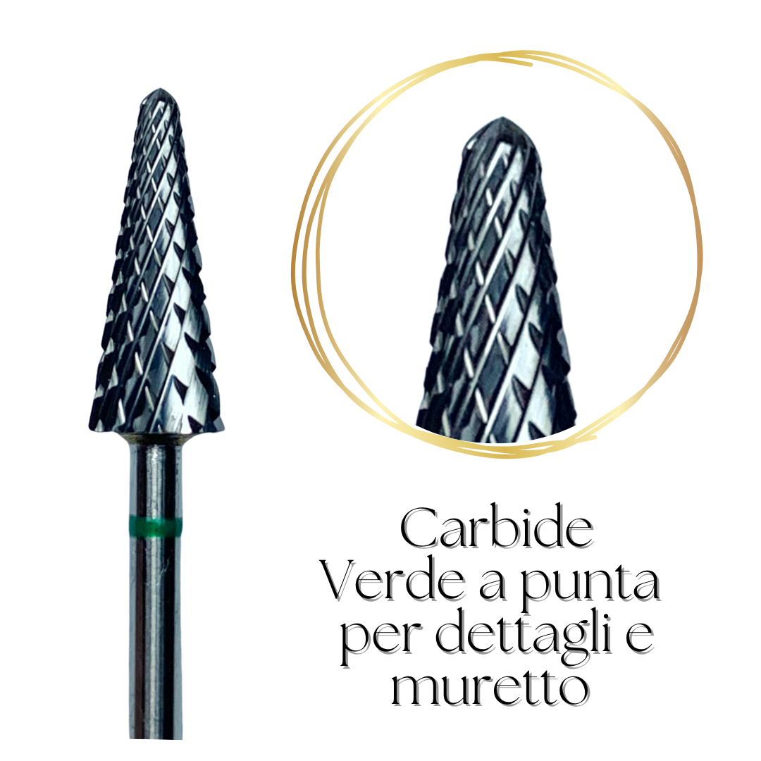 Punta Carbide Verde