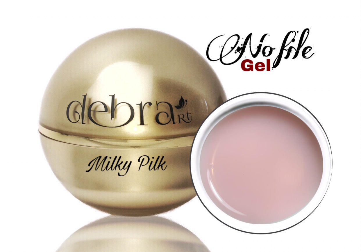 No File Gel Milky Pink
