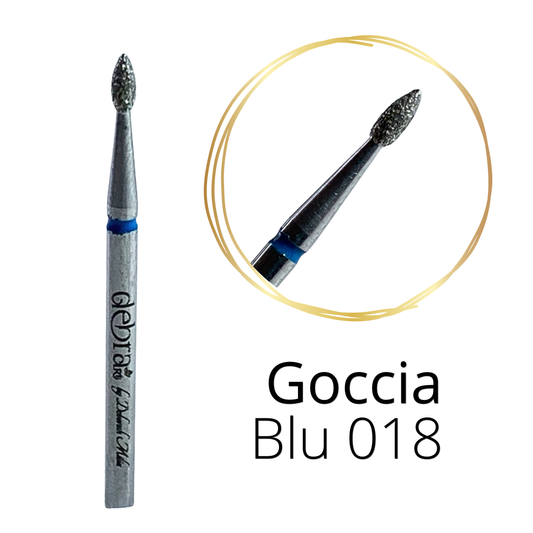 Goccia Blu Punta Fresa diamantata Debrart