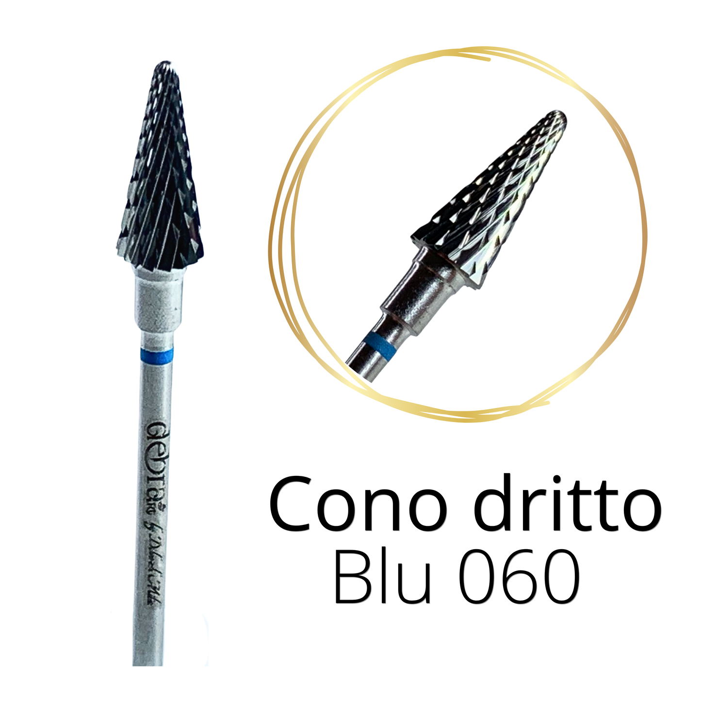 Fresa carbide “Cono Dritto Blu”